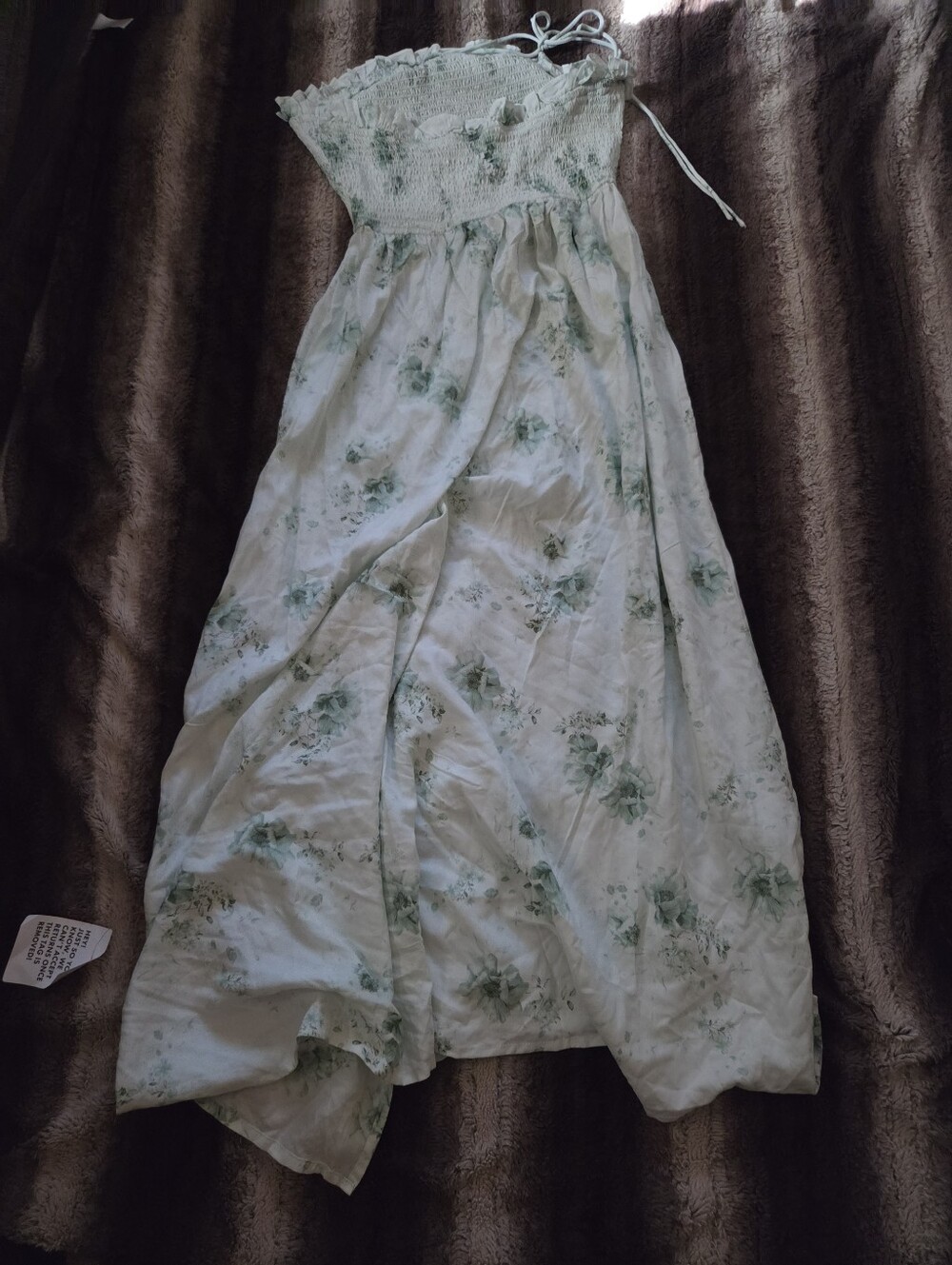 ASOS Design Shirred Halter Maxi Dress Size 10 NWT - Picture 6 of 6